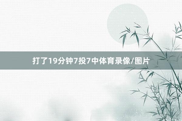 打了19分钟7投7中体育录像/图片