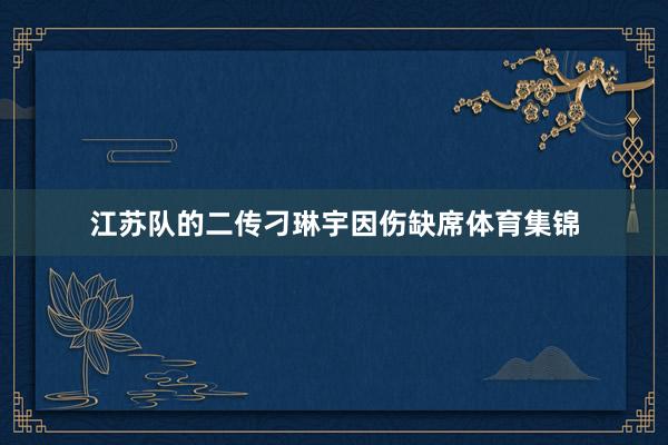 江苏队的二传刁琳宇因伤缺席体育集锦