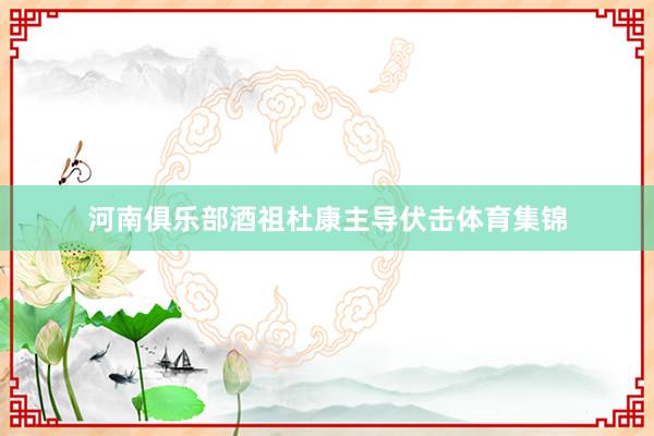 河南俱乐部酒祖杜康主导伏击体育集锦