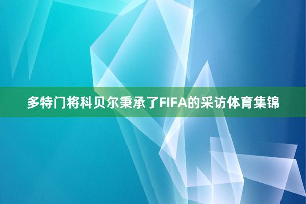 多特门将科贝尔秉承了FIFA的采访体育集锦