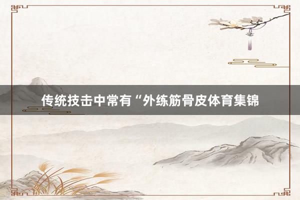 传统技击中常有“外练筋骨皮体育集锦