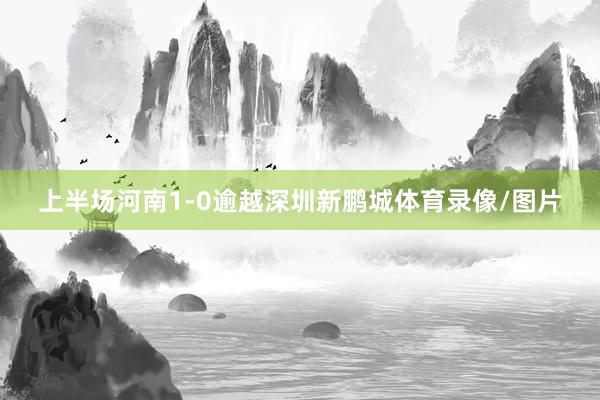 上半场河南1-0逾越深圳新鹏城体育录像/图片