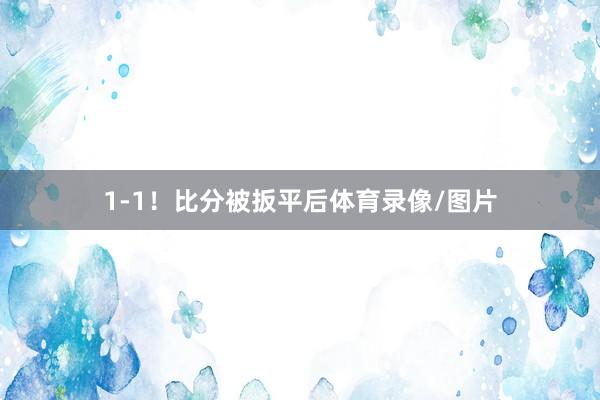 1-1！比分被扳平后体育录像/图片