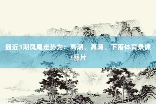 最近3期凤尾走势为：高潮、高潮、下落体育录像/图片