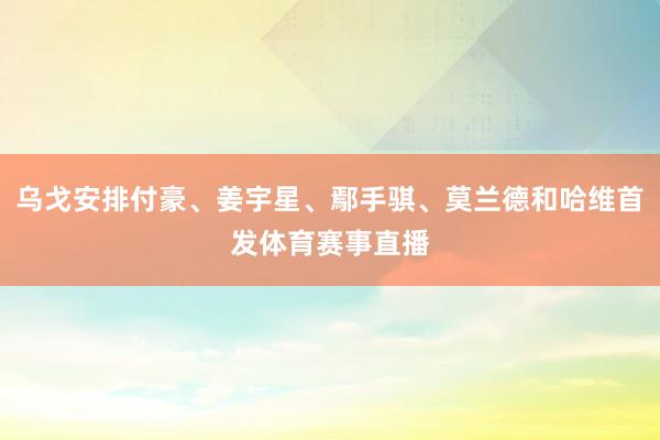 乌戈安排付豪、姜宇星、鄢手骐、莫兰德和哈维首发体育赛事直播