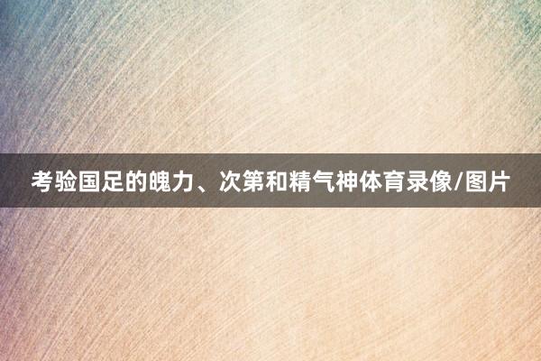 考验国足的魄力、次第和精气神体育录像/图片