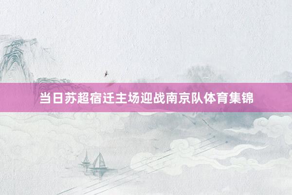 当日苏超宿迁主场迎战南京队体育集锦