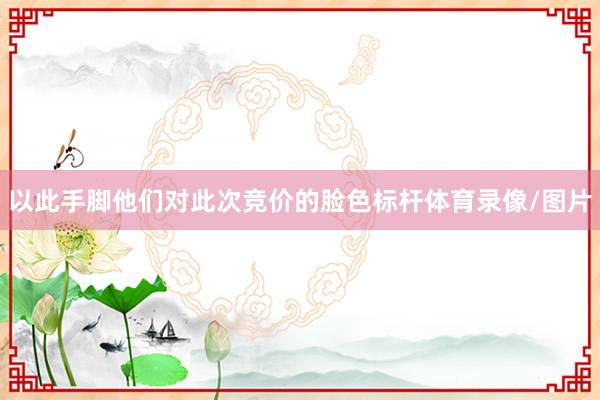 以此手脚他们对此次竞价的脸色标杆体育录像/图片